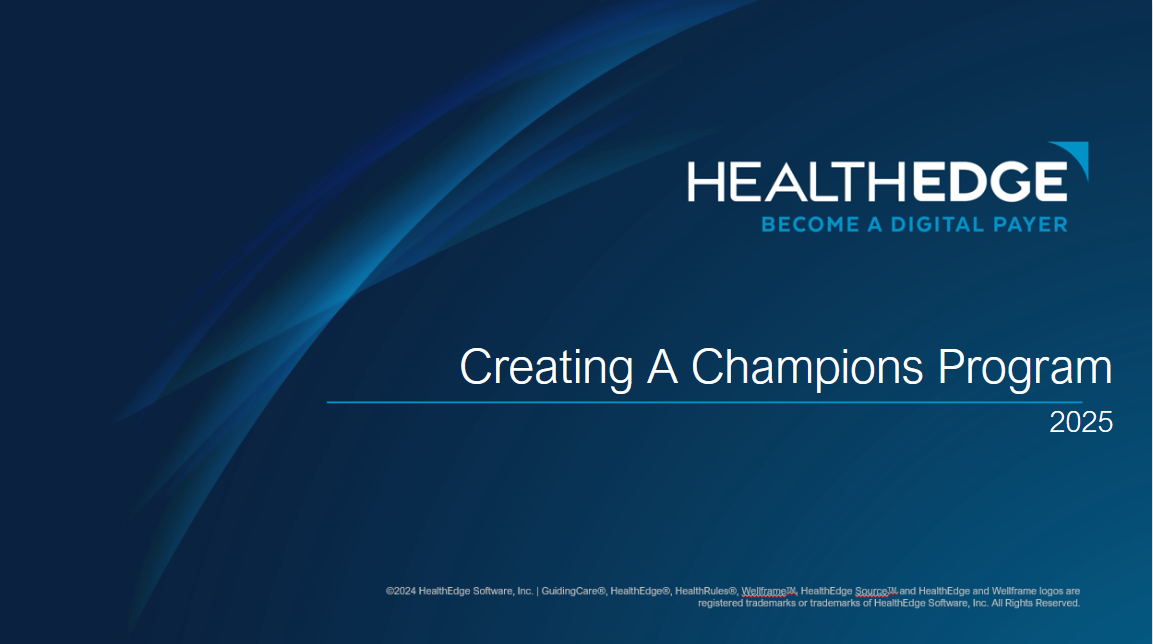 Creating A Champions Program