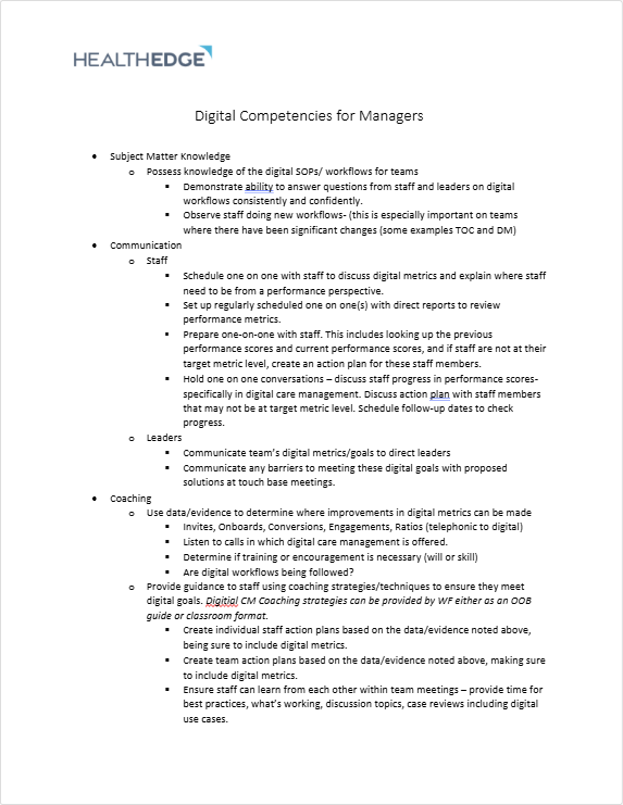 Digital Competencies for Managers