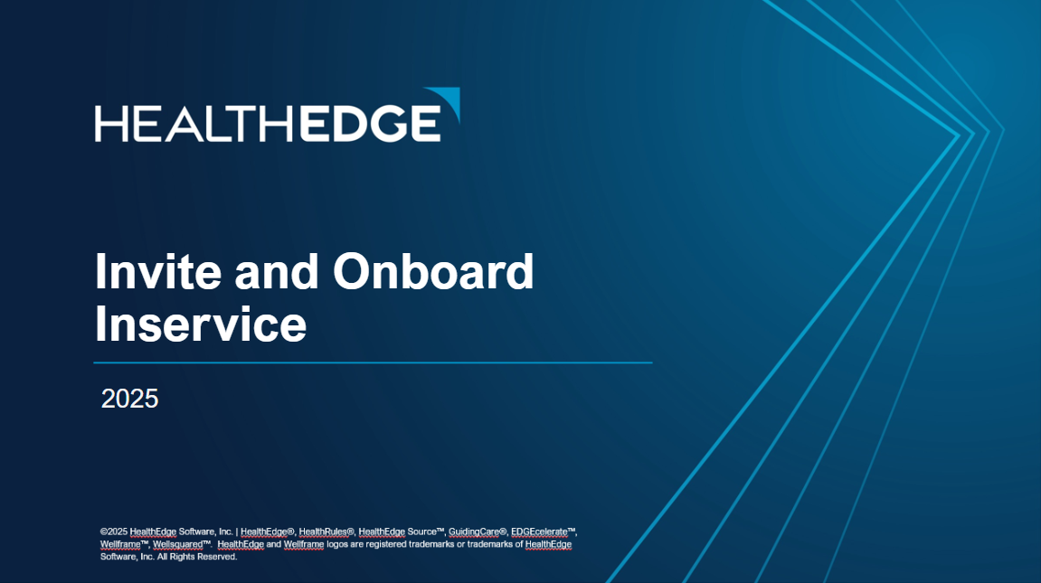 Invite and Onboard Inservice