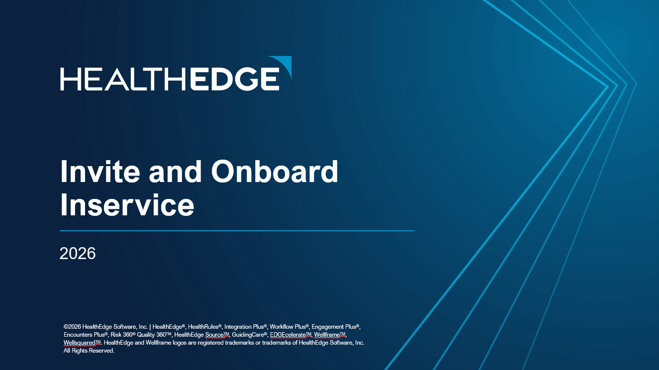 Invite and Onboard Inservice