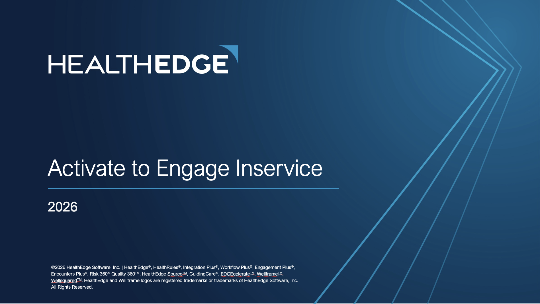 Activate to Engage Inservice
