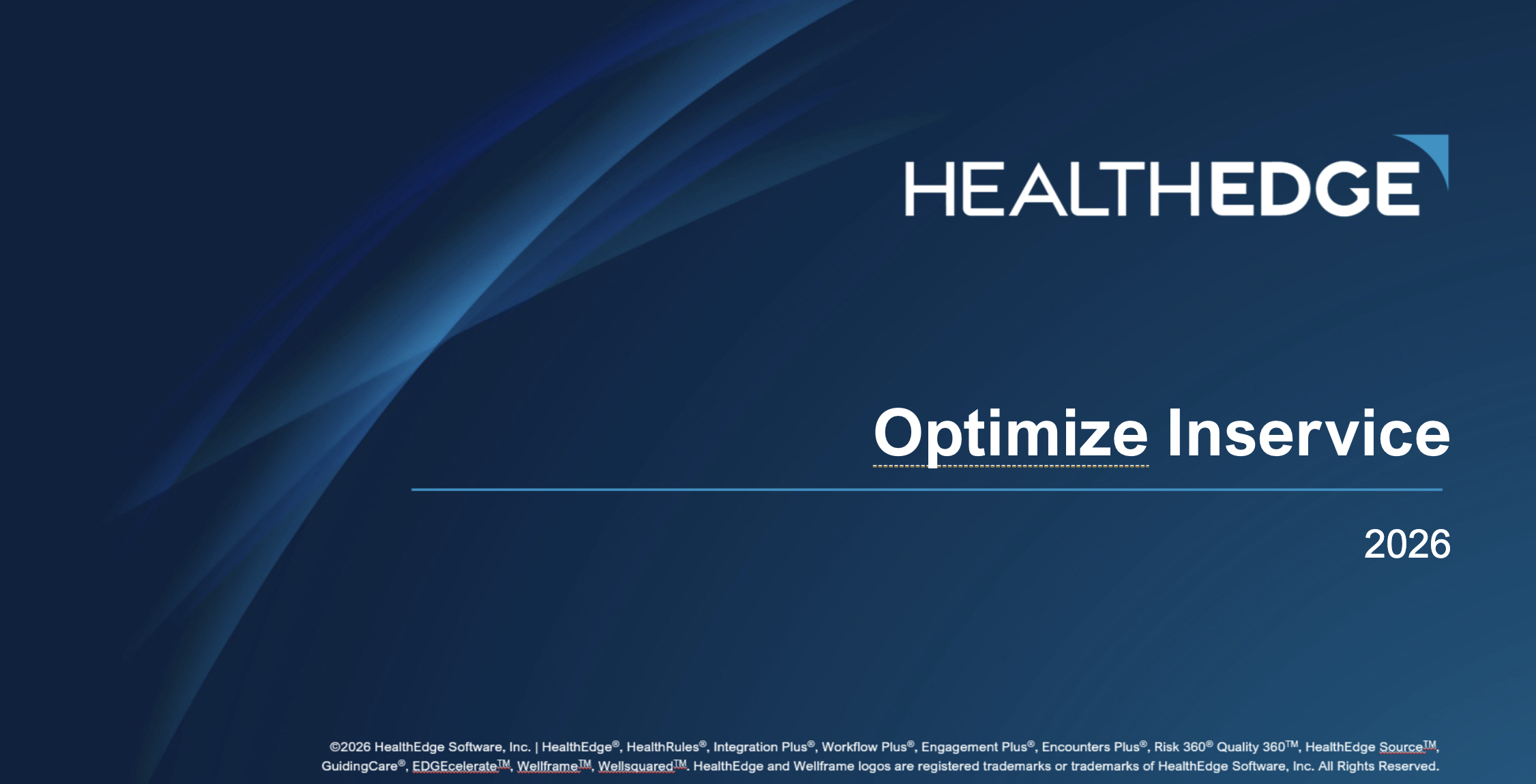 Optimize Inservice