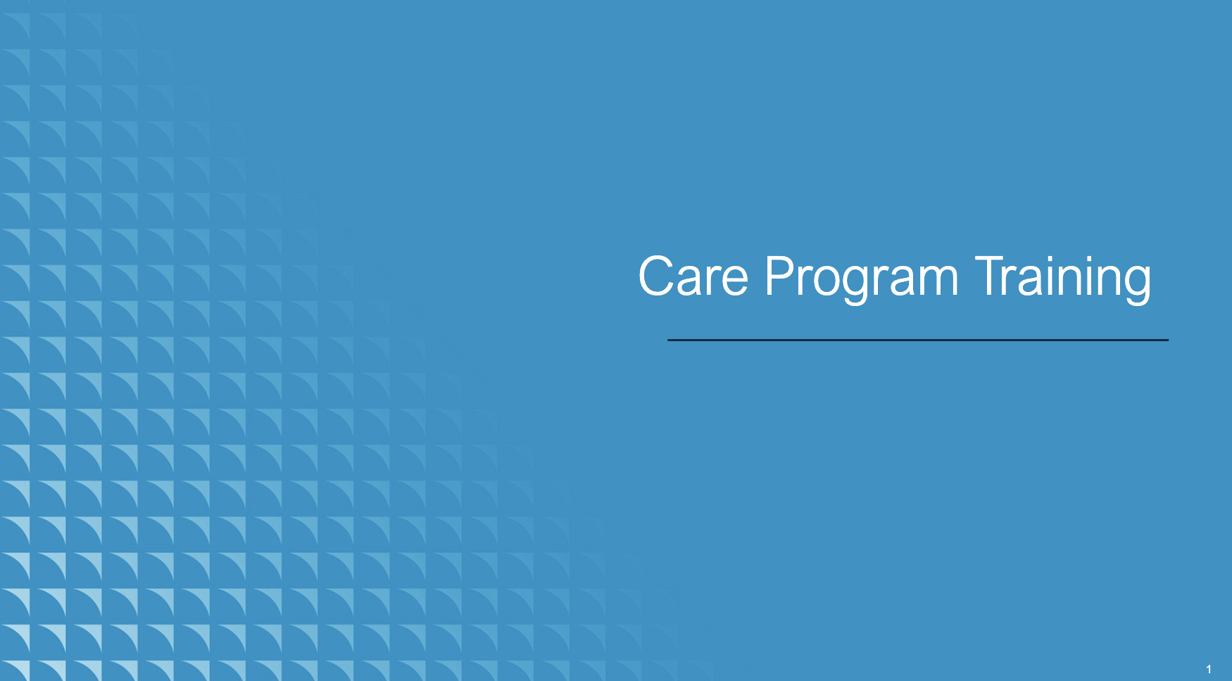Care Program Training
